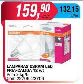 Maxiconsumo Lamparas Osram Led Fria-calida 12 Wt oferta
