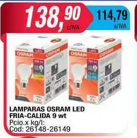 Maxiconsumo Lampara Osram Led Fria-calida 9 Wt oferta