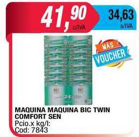 Maxiconsumo Maquina Maquina Bic Twin Comfort Sen oferta