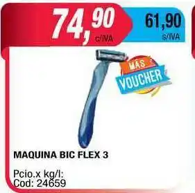 Maxiconsumo Maquina Bic Flex 3 oferta