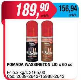 Maxiconsumo Pomada Wassington Liq x 60cc oferta