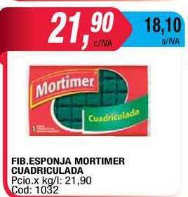 Maxiconsumo Fib. Esponja Mortimer Cuadriculada oferta