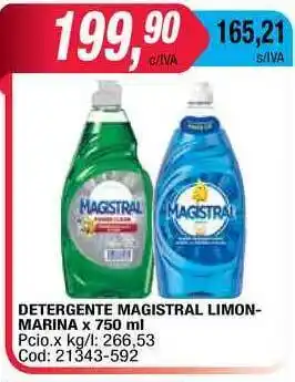 Maxiconsumo Detergente Magistral Limon-marina x750 ml oferta
