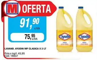 Maxiconsumo Lavand. Ayudin Mp Clasica x2 lt oferta