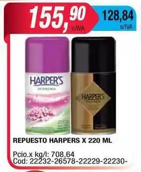 Maxiconsumo Repuesto Harpers oferta