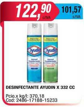 Maxiconsumo Desinfectante Ayudin x 332cc oferta