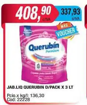 Maxiconsumo Jab. Liq Querubin D Pack x 3lt oferta
