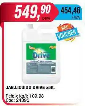 Maxiconsumo Jab. Liquido Drive x 5lt oferta