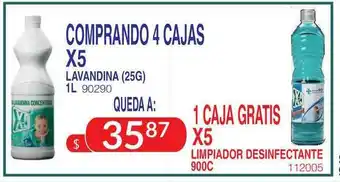 Masivos Comprando 4 Cajas X5 Lavandina (25G) 1L oferta