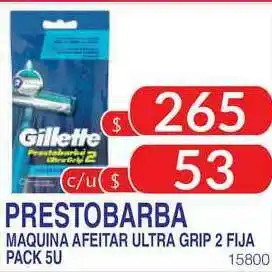 Masivos Prestobarba Maquina Afeitar Ultra Grip 2 Fija Pack 5U oferta