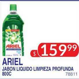 Masivos Ariel Jabon Liquido Limpieza Profunda 800C oferta