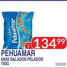 Masivos Pehuamar Mani Salados Pelados 150G oferta