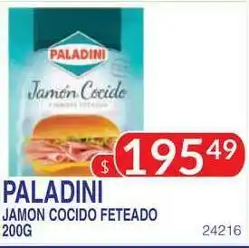 Masivos Paladini Jamon Cocido Feteado 200G oferta