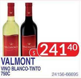 Masivos Valmont Vino Blanco-Tinto 750C oferta