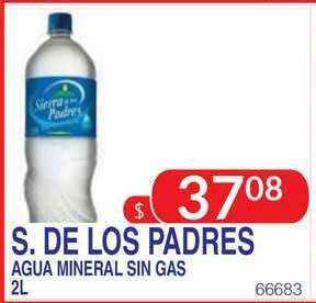 Masivos S. De Los Padres Agua Mineral Sin Gas 2L oferta