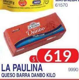 Masivos La Paulina Queso Barra Danbo Kilo oferta