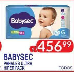 Masivos Babysec Pañales Ultra Hiper Pack oferta