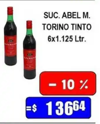 Dulcenter Suc. Abel M. Torino Tinto 6x1.125 Ltr. oferta