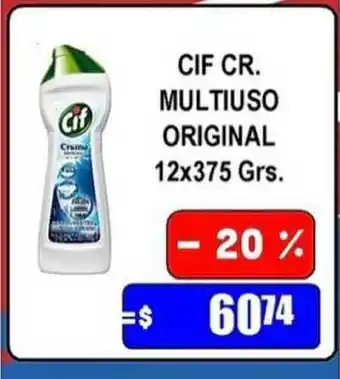 Dulcenter Cif Cr. Multiuso Original 12x375 Grs. oferta