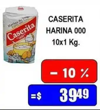 Dulcenter Caserita Harina 000 10x1 Kg. oferta