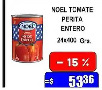 Dulcenter Noel Tomate Perita Entero 24x400 Grs. oferta