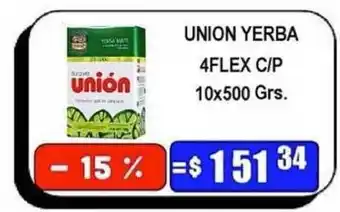 Dulcenter Union Yerba 4Flex C-P 10x500 Grs. oferta