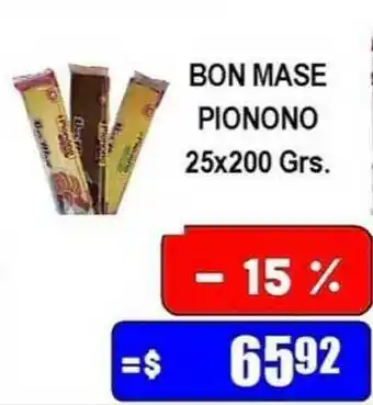 Dulcenter Bon Mase Pionono 25x200 Grs. oferta