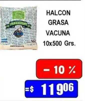Dulcenter Halcon Grasa Vacuna 10x500 Grs. oferta