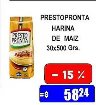 Dulcenter Prestopronta Harina De Maiz 30x500 Grs. oferta
