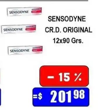 Dulcenter Sensodyne Cr.D. Original 12x90 Grs. oferta