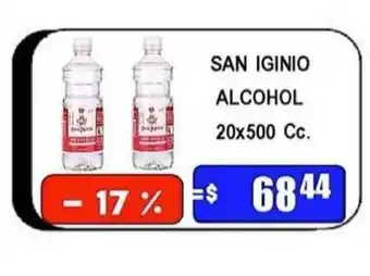 Dulcenter San Iginio Alcohol 20x500 Cc. oferta