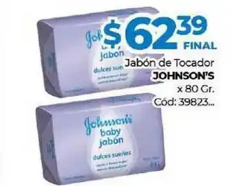 Diarco Jabón De Tocador Johnson's x80 gr oferta