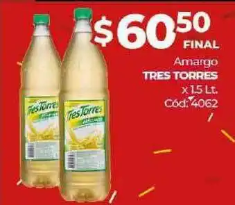 Diarco Amargo Tres Torres x1.5 lt oferta