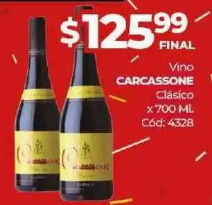Diarco Vino Carcassone Clásico x700 ml oferta