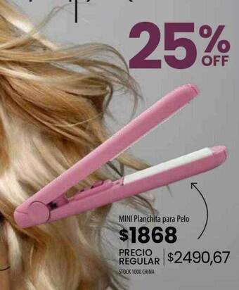 Mini planchita para pelo
