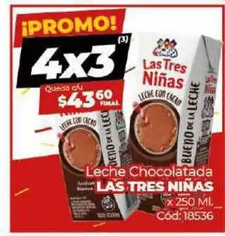 Diarco Leche Chocolatada Las Tres Ninsas x250 ml oferta