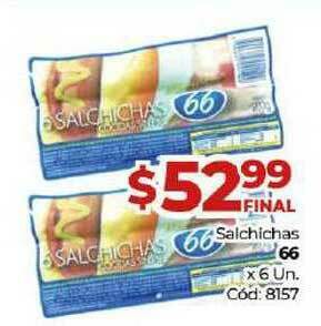 Diarco Salchichas 66 x6 un oferta