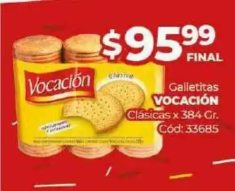 Diarco Galletitas Vocación Clásicas x384 gr oferta