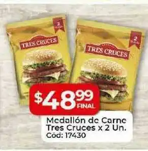 Diarco Mcdallón De Carne Tres Cruces x2 un oferta