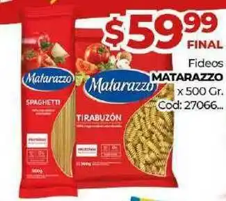 Diarco Fideos Matarazzo x500 gr oferta