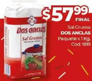 Diarco Sal Gruesa Dos Anclas x1kg oferta