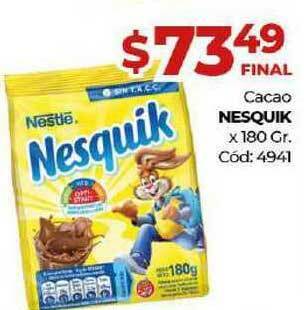 Diarco Cacao Nesquik x180 gr oferta