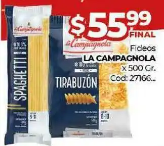 Diarco Fideos La Campagnola x500 gr oferta