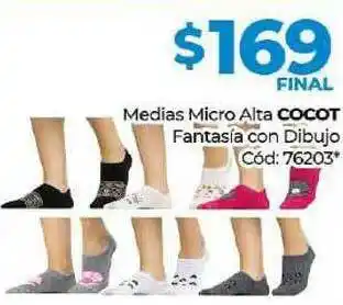 Diarco Medias Micro Alta Cocot Fantasia Con Dibujo oferta