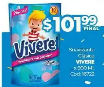 Diarco Suavizante Clasico Vivere x900 ml oferta