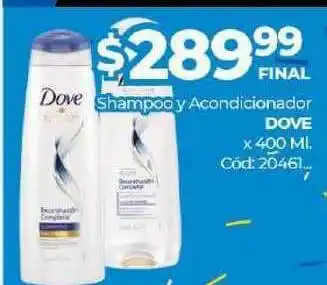 Diarco Shampoo Y Acondicionador Dove X 400 Ml. oferta