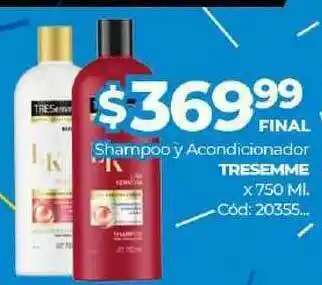 Diarco Shampoo Y Acondicionador Tresemme x750 ml oferta