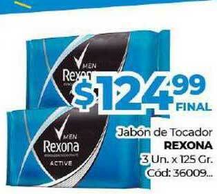 Diarco Jabón De Tocador Rexona 3 un x 125 gr oferta