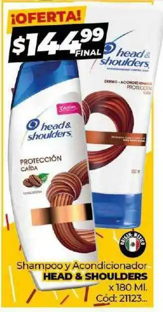 Diarco Shampoo Y Acondicionador Head & Shoulders x180 ml oferta