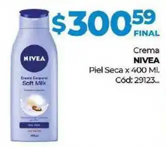 Diarco Crema Nivea Piel Seca x400 ml oferta